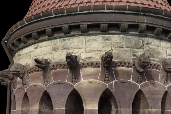 Grotesques - tower of Orton Hall