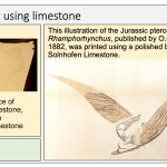 Lithography using limestone