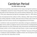 Ohio's Fossil Record - Cambrian text