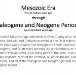 Ohio's Fossil Record - Mesozoic-Cenozoic text