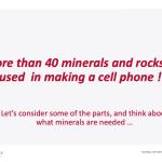 Elements and minerals used in making cell phones